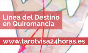 Línea del destino en Quiromancia